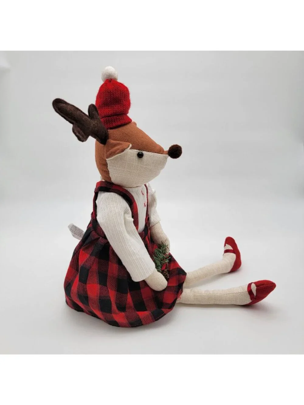 Pier 1 Imports Weighted Reindeer Christmas Decoration
